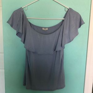 Garage off the shoulder shirt